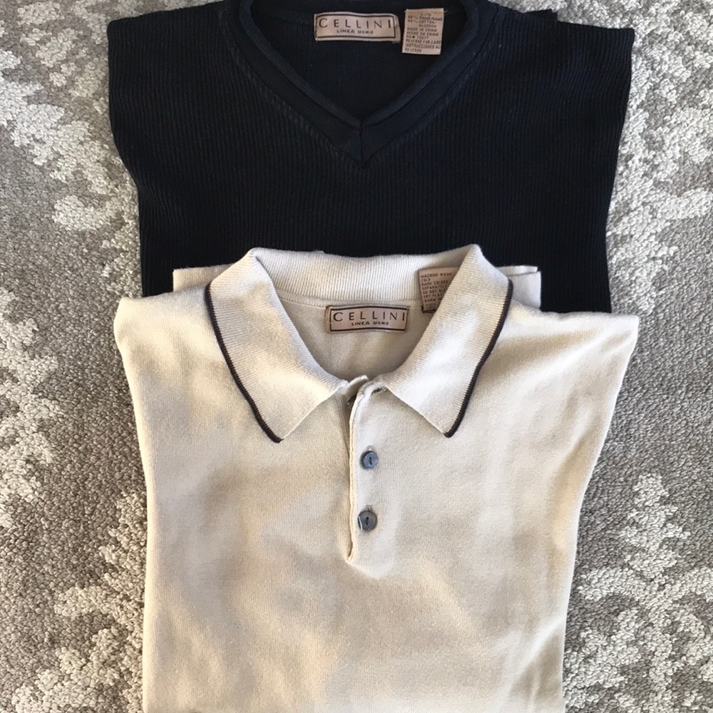 2 1990’s CELLINI linea uomo Sweaters! L/G